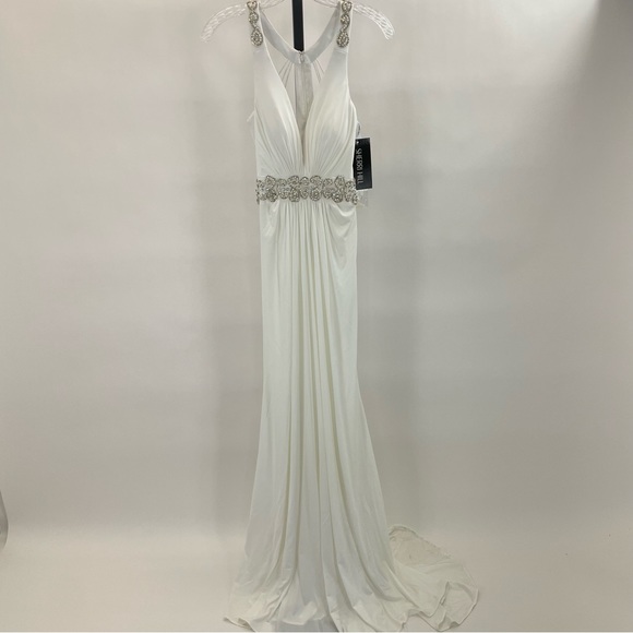 NWT Sherri Hill Beaded Gown - Picture 13 of 16